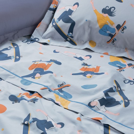 Σεντόνια Παιδικά Μονά Σετ Kid 4985 Micro Das Home (170x260) 3Τεμ