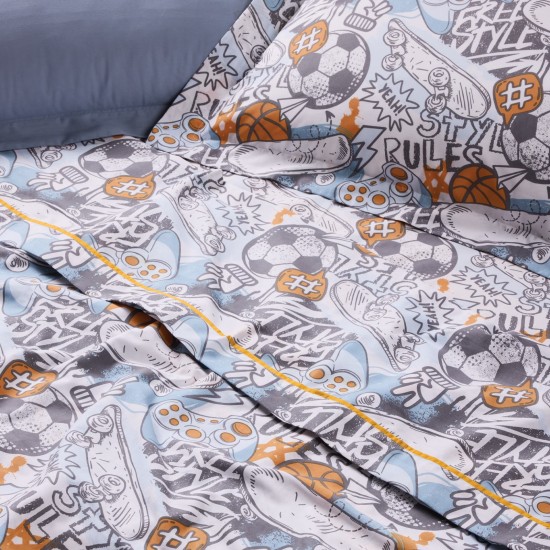 Σεντόνια Παιδικά Μονά Σετ Kid 4986 Micro Das Home (170x260) 3Τεμ