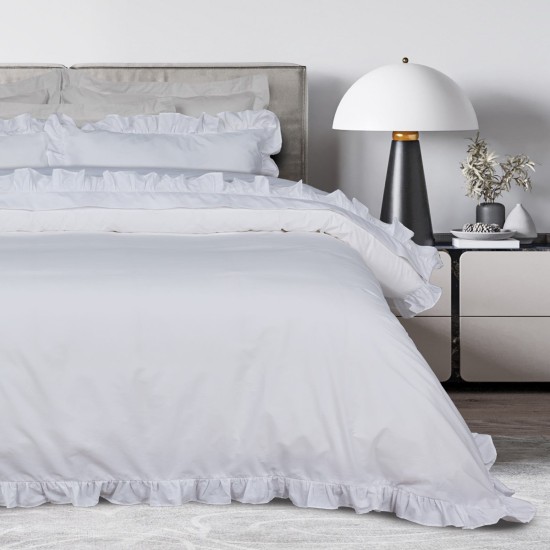 Σεντόνια Υπέρδιπλα Σετ Daily 3174 White Cotton Das Home (240x270) 4Τεμ
