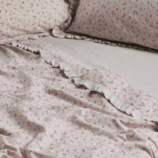 Σεντόνια Υπέρδιπλα Σετ Daily 3178 Beige Cotton Das Home (240x260) 4Τεμ