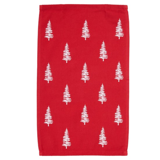 Ποτηρόπανα Χριστουγεννιάτικα Σετ Christmas 0815 Green-Red Das Home (30x50) 2Τεμ