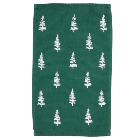 Ποτηρόπανα Χριστουγεννιάτικα Σετ Christmas 0815 Green-Red Das Home (30x50) 2Τεμ