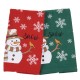 Ποτηρόπανα Χριστουγεννιάτικα Σετ Christmas 0817 Green-Red Das Home (30x50) 2Τεμ