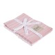 Ποτηρόπανα Σετ Kitchen 0823 Pink-White Cotton Das Home (30x50) 2Τεμ