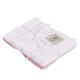 Ποτηρόπανα Σετ Kitchen 0828 Pink-White Cotton Das Home (30x50) 2Τεμ