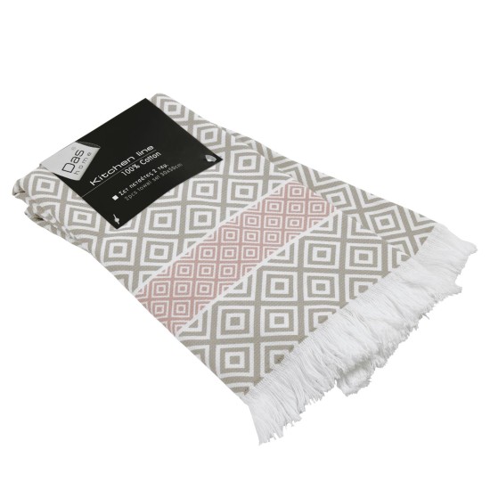 Ποτηρόπανα Σετ Kitchen 0894 Cotton Das Home (30x50) 2Τεμ