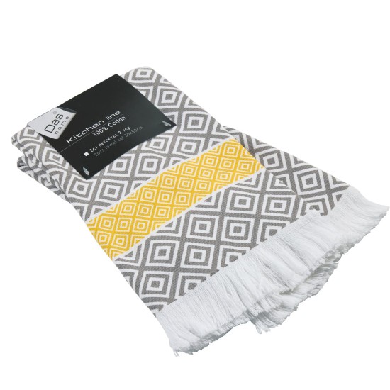 Ποτηρόπανα Σετ Kitchen 0895 Cotton Das Home (30x50) 2Τεμ