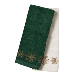 Ποτηρόπανα Σετ Christmas Line Embroidery 0705 Cotton Das Home (40x60) 2Τεμ