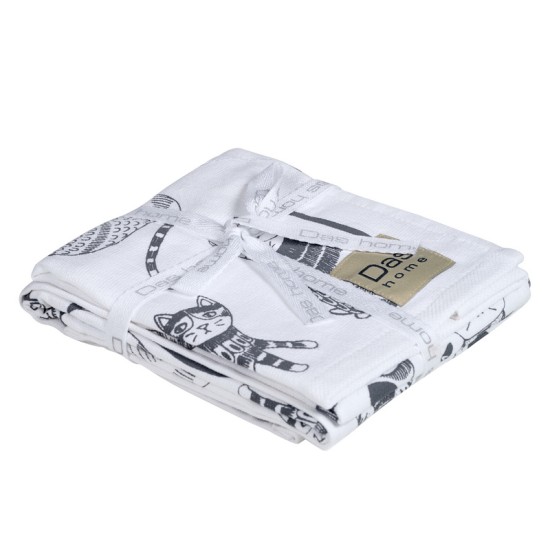 Ποτηρόπανα Σετ Kitchen 0735 Cotton Das Home (40x60) 2Τεμ