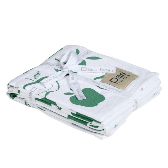 Ποτηρόπανα Σετ Kitchen 0739 Cotton Das Home (40x60) 2Τεμ