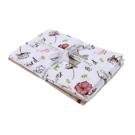 Ποτηρόπανα Σετ Kitchen Line 0637 Cotton Das Home (40x65) 2Τεμ