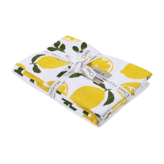 Ποτηρόπανα Σετ Kitchen Line 0638 Cotton Das Home (40x65) 2Τεμ