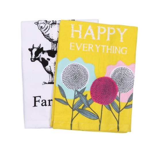 Ποτηρόπανα Σετ Kitchen Line 0640 Cotton Das Home (40x65) 2Τεμ