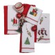Ποτηρόπανα Σετ Christmas Line Embroidery 0629 Cotton Das Home (40x60) 2Τεμ
