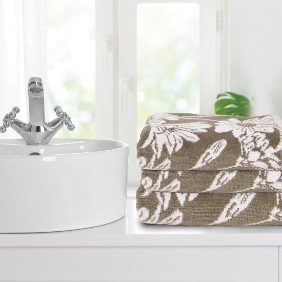 Πετσέτες Σετ Daily 0799 Jacquard Cotton Das Home 3Τεμ