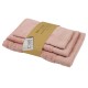 Πετσέτες Σετ Best 0832 Pink Cotton Das Home 3Τεμ