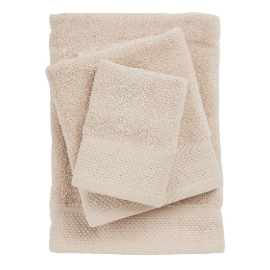 Πετσέτες Σετ Best 0833 Taupe Cotton Das Home 3Τεμ