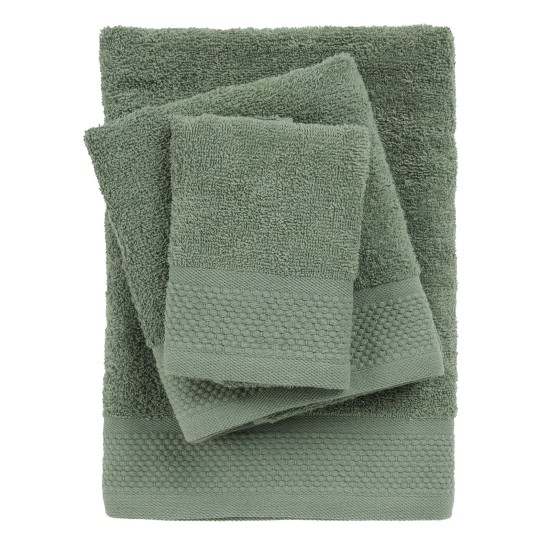 Πετσέτες Σετ Best 0836 Green Cotton Das Home 3Τεμ