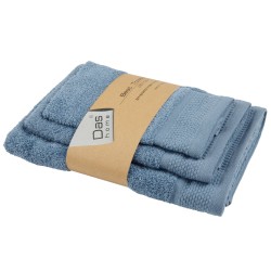 Πετσέτες Σετ Best 0837 Blue Cotton Das Home 3Τεμ