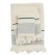 Πετσέτες Σετ Best 0840 Ivory Cotton Das Home 3Τεμ