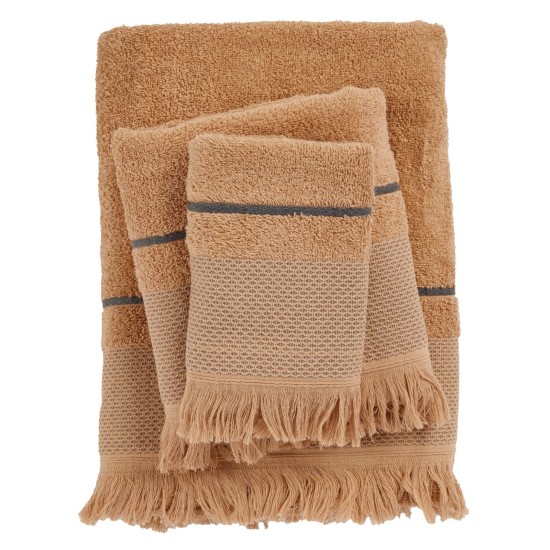 Πετσέτες Σετ Best 0843 Teracotta Cotton Das Home 3Τεμ