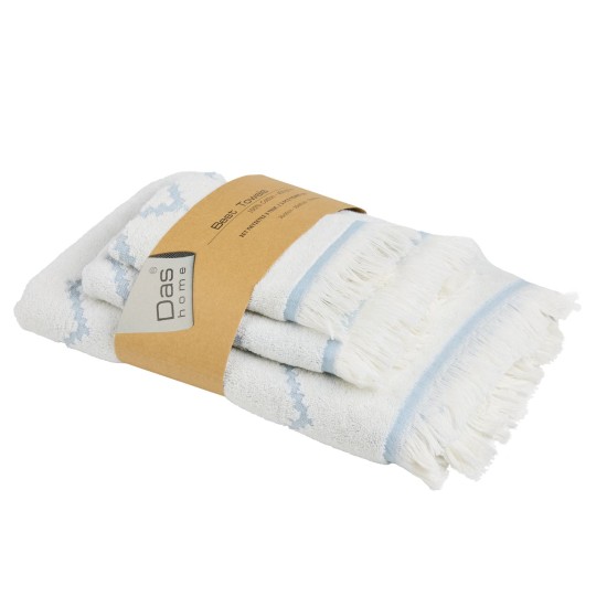Πετσέτες Σετ Best 870 Cotton Das Home 3Τεμ