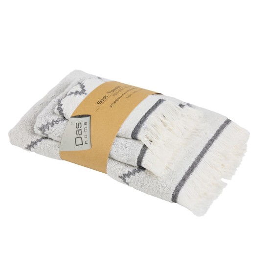 Πετσέτες Σετ Best 873 Cotton Das Home 3Τεμ