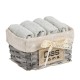 Πετσέτες Σετ 4002 Cotton Σε Καλάθι Das Home (30x30) 4Τεμ