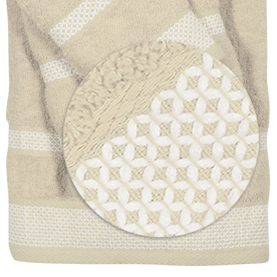 Πετσέτες Σετ Daily Line 0650 Jacquard Cotton Das Home 3Τεμ