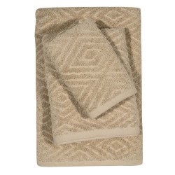 Πετσέτες Σετ Best Line Jacquard 0662 Cotton Das Home 3Τεμ