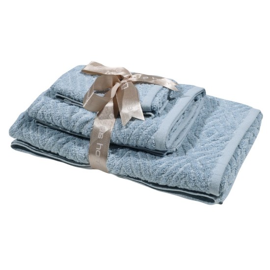Πετσέτες Σετ Best Line Jacquard 0664 Cotton Das Home 3Τεμ