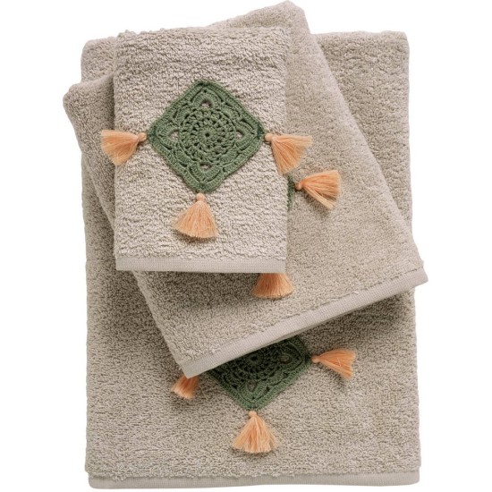 Πετσέτες Σετ Daily 0732 Cotton Das Home 3Τεμ