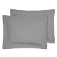 Μαξιλαροθήκες Σετ Happy 0287 Grey Microvelvet Das Home (50x70+8) 2Τεμ
