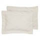 Μαξιλαροθήκες Σετ Happy 0288 White Microvelvet Das Home (50x70+8) 2Τεμ