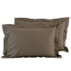 Μαξιλαροθήκες Σετ Best Line Colours 1004 Brown Cotton Das Home (50x70+5) 2Τεμ