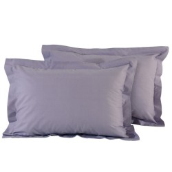 Μαξιλαροθήκες Σετ Best Line Colours 1009 Lilac Cotton Das Home (50x70+5) 2Τεμ