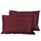 Μαξιλαροθήκες Σετ Best Line Colours 1014 Bordeaux Cotton Das Home (50x70+5) 2Τεμ
