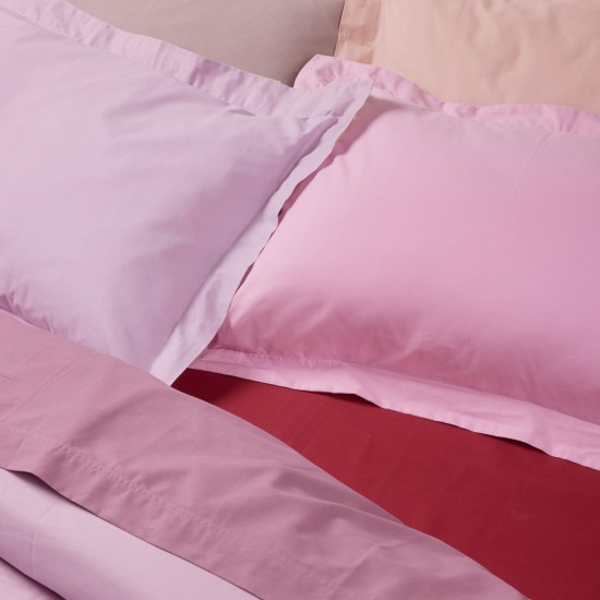 Κατωσέντονο King Size Best 1014 Bordeaux Cotton Das Home (180x200+35) 1Τεμ