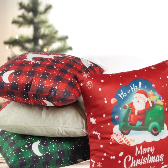 Μαξιλάρι Διακοσμητικό Χριστουγεννιάτικο Christmas 0853 Red Das Home (45x45) 1Τεμ