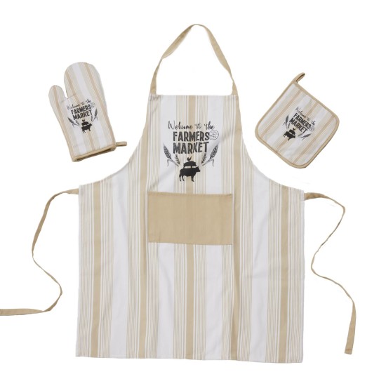 Σετ Κουζίνας Kitchen 0864 Ecru Cotton Das Home 3Τεμ