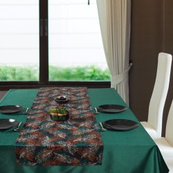 Τραπεζαρίας Σετ Kitchen 0865 Green (Τραπεζομάντηλο 140x180 & Τραβέρσα 45x180) Das Home 2Τεμ