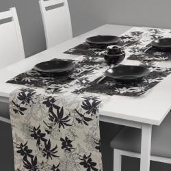 Τραπεζαρίας Σετ Kitchen 0869 Black-White Das Home 5Τεμ