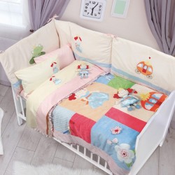 Πάντα Κούνιας Baby Dream Line 6511 Embroidery Cotton Das Home (45x195) 1Τεμ