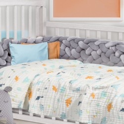 Κουβέρτα Βρεφική Μουσελίνα Κούνιας Baby Blankets Line Muslin 6623 Cotton Das Home (105x150) 1Τεμ