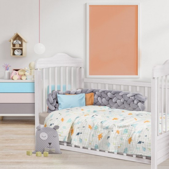 Κουβέρτα Βρεφική Μουσελίνα Αγκαλιάς Baby Blankets Line Muslin 6623 Cotton Das Home (80x105) 1Τεμ