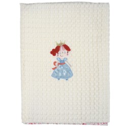 Κουβέρτα Πικέ Κούνιας Baby Dream Line 6511 Embroidery Cotton Das Home (110x150) 1Τεμ