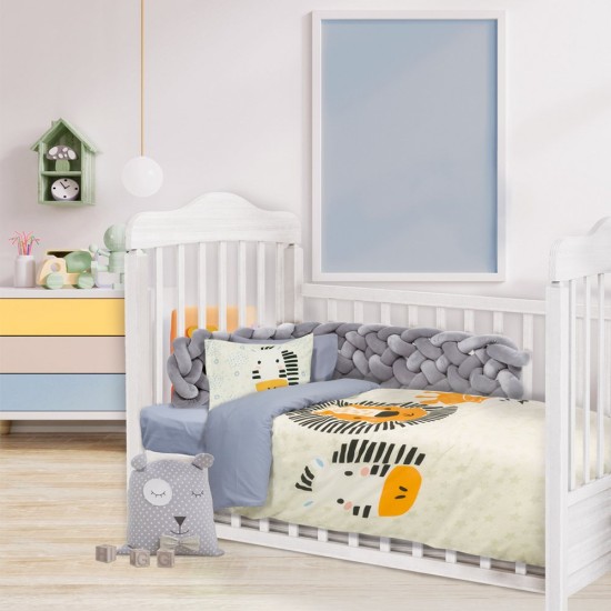 Σεντόνια Κούνιας Σετ Smile Line Digital Prints 4850 Cotton Das Home (125x170) 3Τεμ