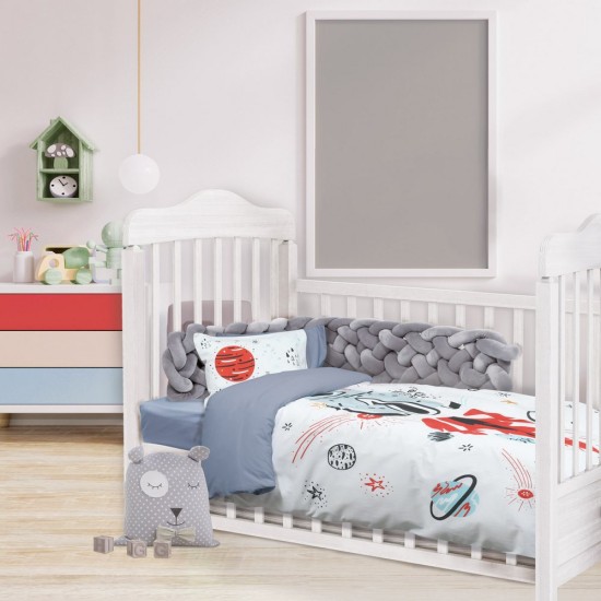 Σεντόνια Κούνιας Σετ Smile Line Digital Prints 4851 Cotton Das Home (125x170) 3Τεμ