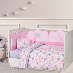 Σεντόνια Βρεφικά Κούνιας Σετ Baby Prints 4934 Cotton Das Home (130x170) 3Τεμ