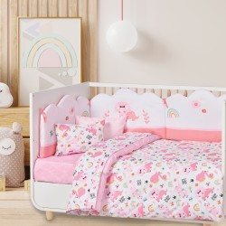 Σεντόνια Βρεφικά Κούνιας Σετ Baby Prints 4936 Cotton Das Home (130x170) 3Τεμ